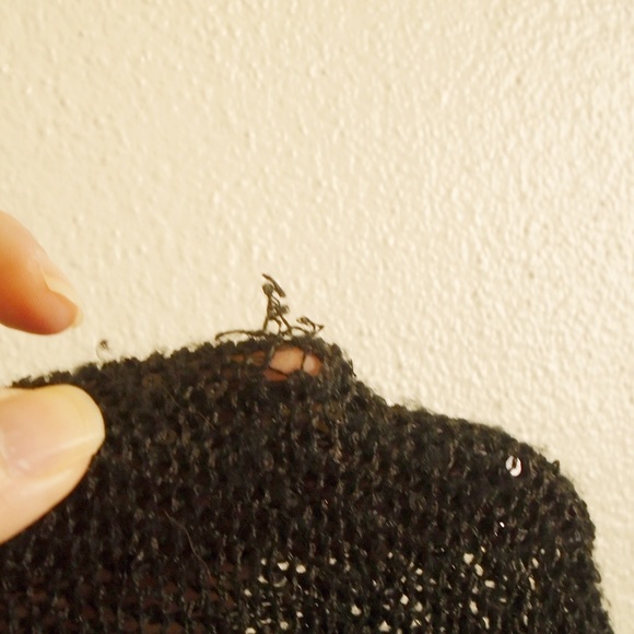 Sequined Crochet Sweater - Picture 5 of 5